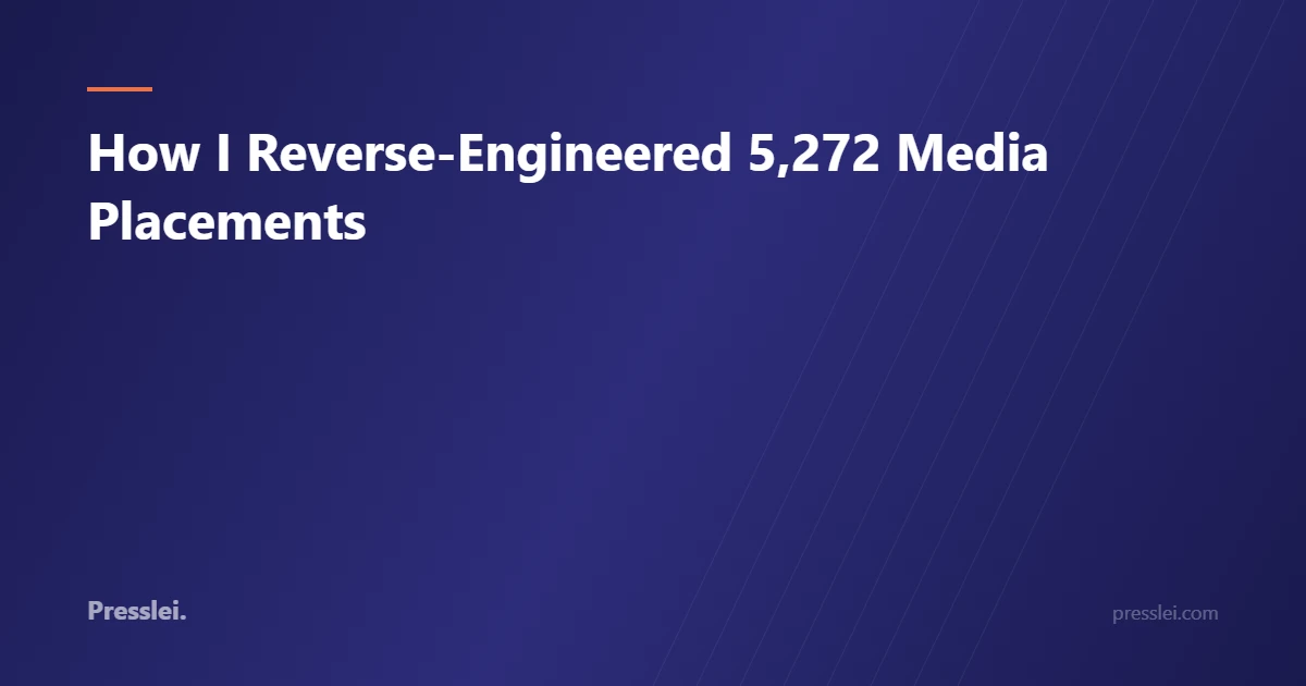 How I Reverse-Engineered 5,272 Media Placements