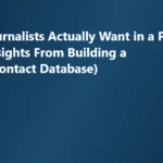 What Journalists Actually Want in a PR Pitch (Insights From Building a 27,000-Contact Database)